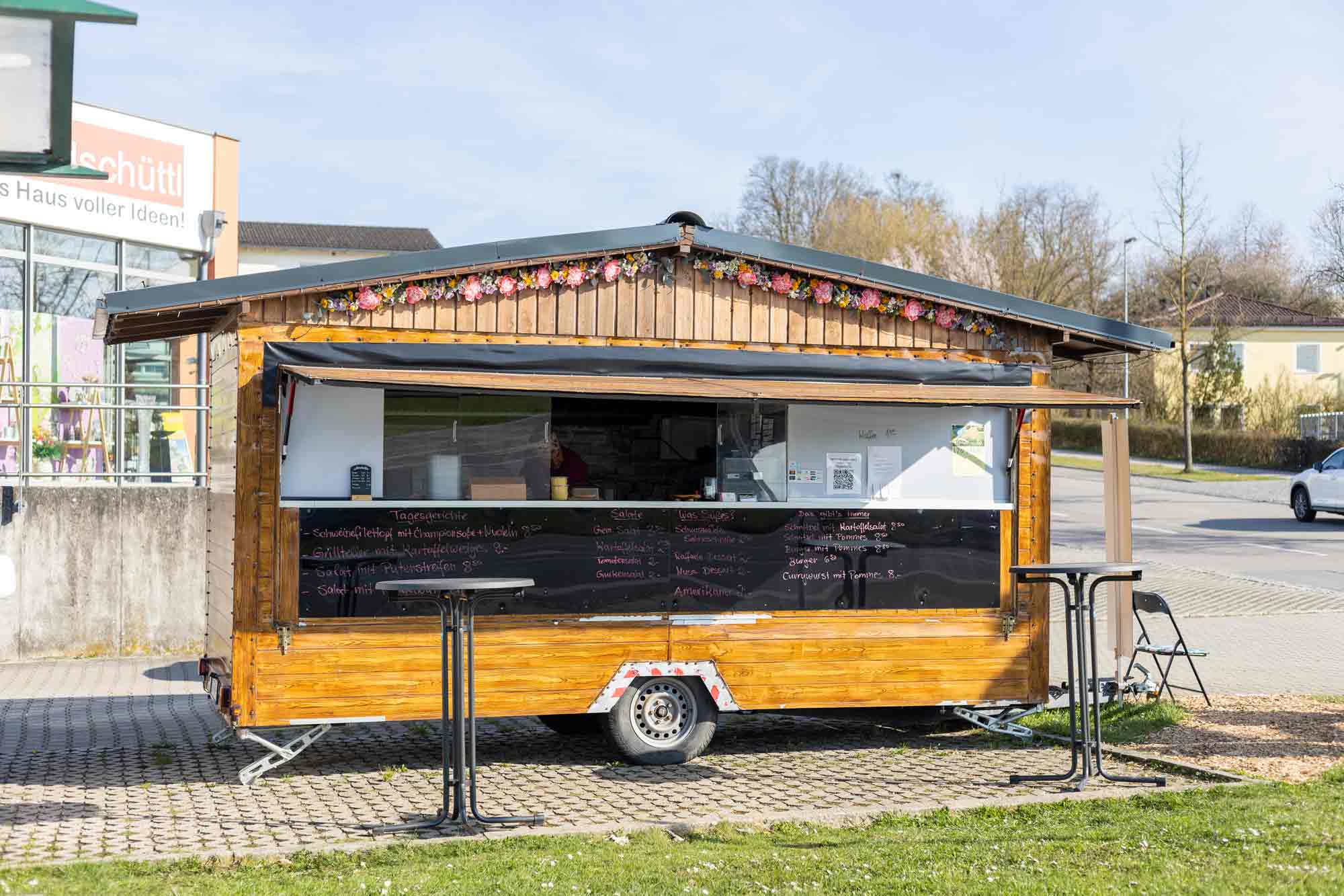 Imbisswagen Straßenverkauf Mittagessen